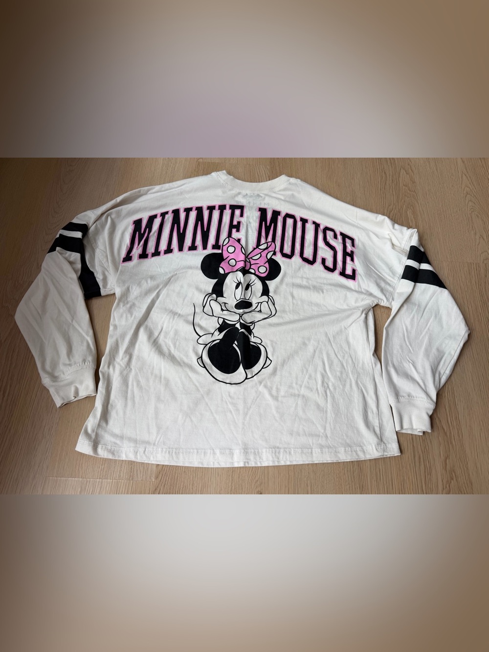 Disney Shirt Womens Size M White Minnie Mouse Pullover